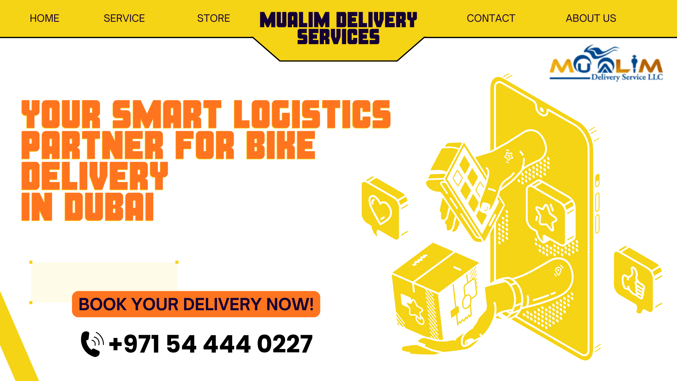 bike delivery in Dubai rider 